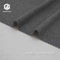 Dark Heather Grey Cationic Poly Interlock Knitted Fabric